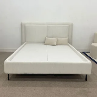 The Home Stores' King Size Bed Base Structural Sleigh With Headboard In Assorted Linen Fabric