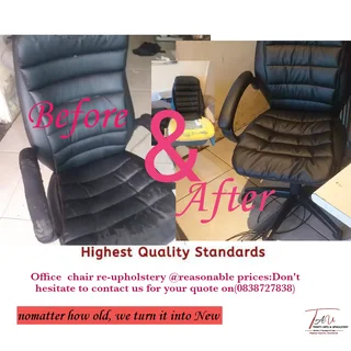 Re-upholstery  of all kinds of sofas,seats and chairs no matter how old it is