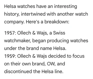 Vintage Helsa World Timer