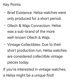 Vintage Helsa World Timer