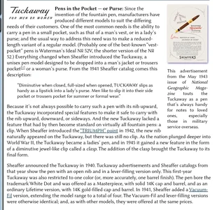 1940s Sheaffer Tuckaway Fountain Pen