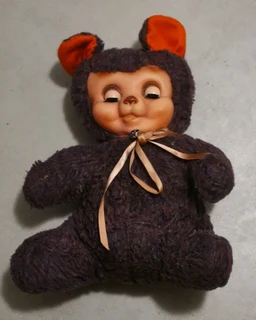 Rushton rubber faced teddy bear