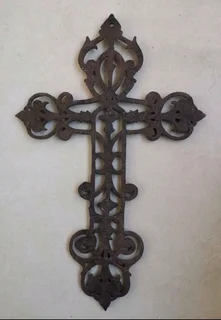 Vintage wrought iron cross