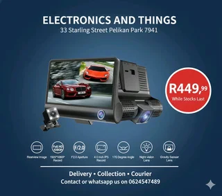 Wdr Dash Camera With 3 Cameras Full Hd With Dual Lens, 4 Inch Lcd Screen Film Roll Bargain