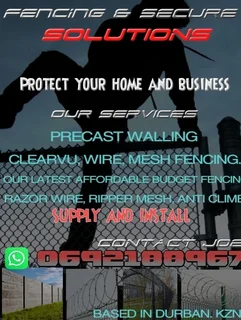 Precast, Clearvu, wire fencing