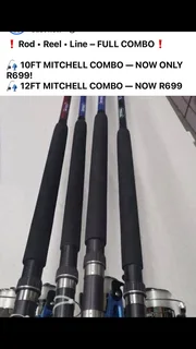 Danwood fishing tackle Rod and reel.  Fishing equipment