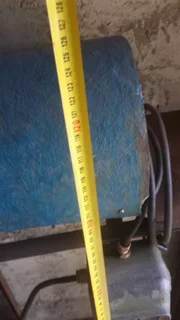 Three phase  disk sander which can accept wire brushes or polishing mops to opposite end good condit