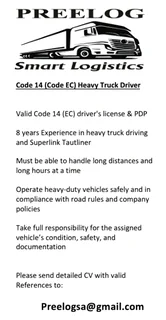Code 14 Driver Required