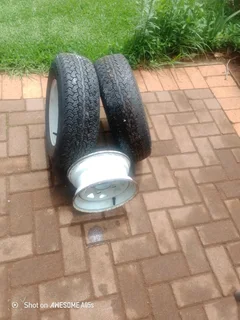 3 x 10  Inch  SMITH  Wheels with tires