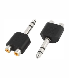 Adapter 6.5 To 2rca