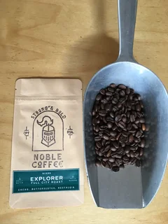 Coffee Bean Blend. Explorer is a blend of Ethiopia Sidamo &#43; Brazil Cerrado. Freshly roasted.