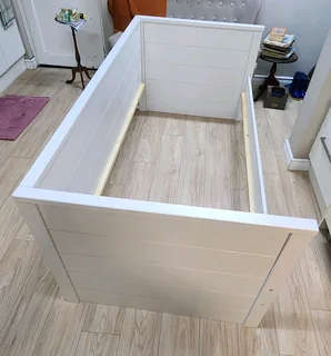 New Nikki WOOOD single sofa bed and new high quality Cloud Nine mattress, 73x100x208 cm. Table View.