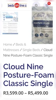 New Nikki WOOOD single sofa bed and new high quality Cloud Nine mattress, 73x100x208 cm. Table View.