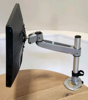 Monitor / TV Bracket - Modular, desk clamp or grommet attachments.