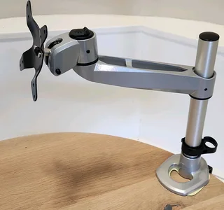 Monitor / TV Bracket - Modular, desk clamp or grommet attachments.