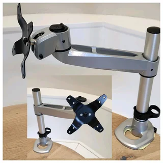 Monitor / TV Bracket - Modular, desk clamp or grommet attachments.