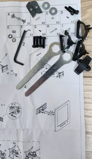 Monitor / TV Swing Arm Slat Wall Bracket TW1689  with tools and instructions