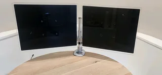 Dual monitor ergo  concept. Manage your workspace with this quality ErgoArm system