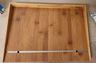 New Gadget tray. Never loose your keys and wallet again! Walnut and bamboo available.New Gadget Tray