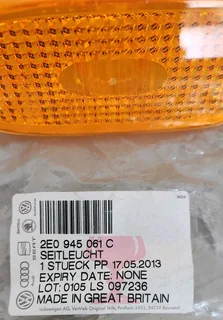 Volkswagen Golf Jetta Side Marker Light Genuine 2E0945061CCrafter Panel van 2010-2016 Side Marker Li