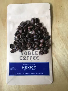 Decaffeinated coffee. Mexico EL Tucan HG Chiapas Decaffeinated beans