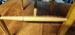 Oak dining table chairs- 6 available.