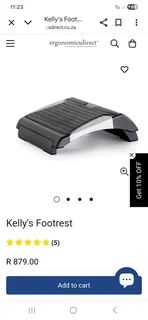 Footrest, Under-desk or Workstation Footrest, demo unit.