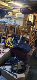 6-oak wood dining table chairs