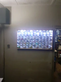 LED lit Display for.Only R450. this Wall Mounted,100 car Dinky toy Display