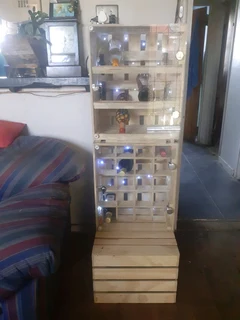 Lockable Wine display cabinet