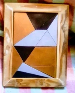 Wooden framed puzzles