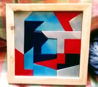 Wooden framed puzzles