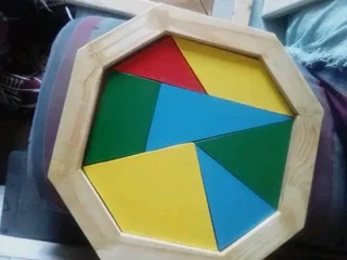 Wooden framed puzzles