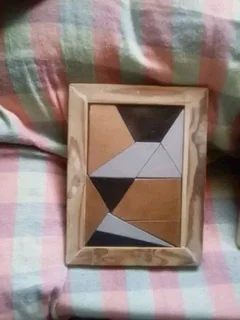 Wooden framed puzzles