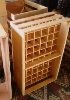 Wooden wine crates