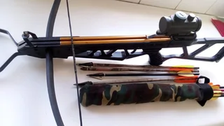 Crossbow and arrows