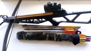 Crossbow and arrows