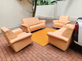 Genuine Italian leather imported couches