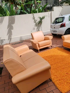 Genuine Italian leather imported couches