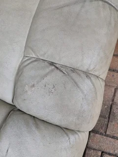 Genuine leather recliners (3.2&amp;1) 3 seater needs some attention