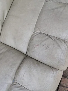 Genuine leather recliners (3.2&amp;1) 3 seater needs some attention