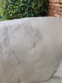 Genuine leather recliners (3.2&amp;1) 3 seater needs some attention