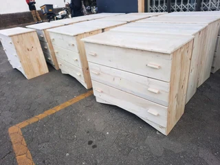 Chest of Drawers in Raw Pine for R1100 each