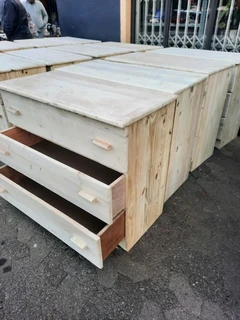 Chest of Drawers in Raw Pine for R1100 each