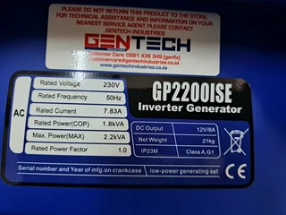 Inverter Generator 2.2kVA for Sale