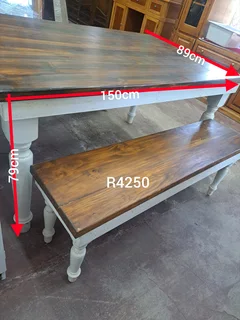 Dinning Table with Bench for R3000