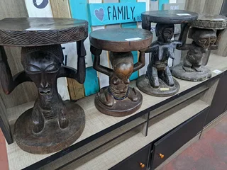 African Carved Wooden Stools for Sale