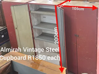 Vintage 2 Door Steel Cupboards for R1850 each