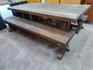 Farmhouse Table with Benches for Sale