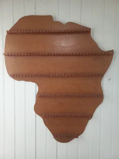 Africa Shaped Souvenir Spoon Display Rack